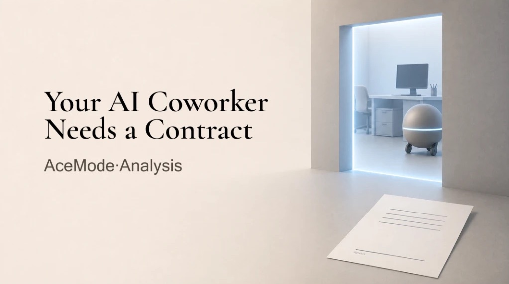 Cover: Your AI Coworker Needs a Contract