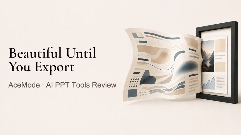 Cover: Beautiful Until You Export — AI PPT tools review
